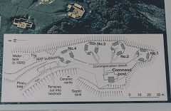 Somes Island anti-aicraft battery noticeboard, February 2017