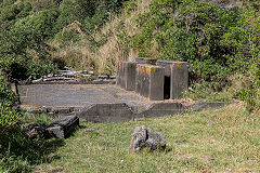 Somes Island de-gaussing unit, The foundations of the station camp, February 2017