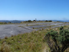 Foundations next to radome, Wrights Hill, Wellington, January 2013