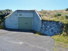 Foundations next to radome, Wrights Hill, Wellington, January 2013
