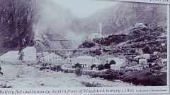 Woodstock Battery and Tramway Hotel, c1895, Photo courtesy of DoC, January 2013