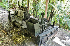The remains of RH 203034 of 1942 at the bins, Charming Creek Railway, February 2017