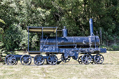 
'Davidson' loco at Ngahere, March 2017