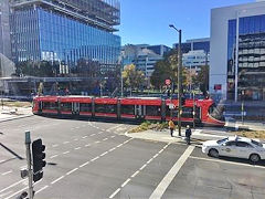 Canberra, the new trams, May 2019, © Photo courtesy of Aurora Jenkins