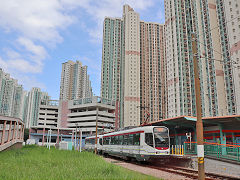 
New Territories light rail '1021' and '1052', Hong Kong, November 2022