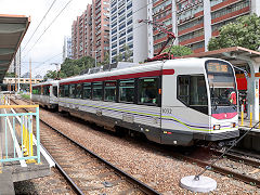 New Territories light rail '1032' and '1041', Hong Kong, November 2022