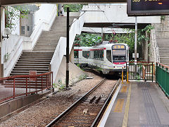 
New Territories light rail '1032' and '1041', Hong Kong, November 2022