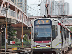 New Territories light rail '1067', Hong Kong, November 2022