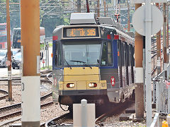 New Territories light rail '1077', Hong Kong, November 2022