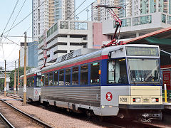 New Territories light rail '1098', Hong Kong, November 2022