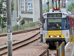 
New Territories light rail '1105', Hong Kong, November 2022