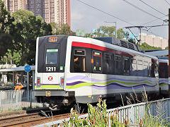 New Territories light rail '1211', Hong Kong, November 2022