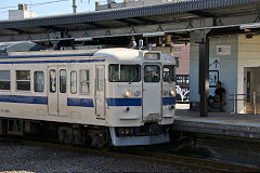 
A '415' unit, 411-209, Beppu, Kyushu, September 2017