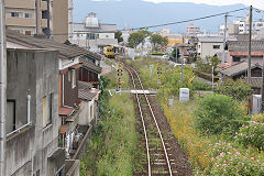 
The line into Imari JR Station, October 2017