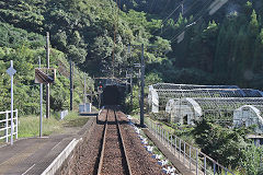 
Along the line on the Hisatsu Orange Railway, September 2017