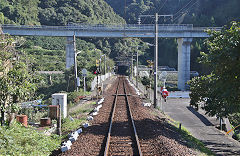 
Along the line on the Hisatsu Orange Railway, September 2017