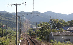 
Along the line on the Hisatsu Orange Railway, September 2017