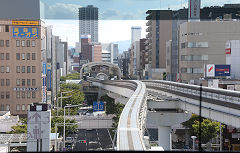 
Along the monorail to Kikugaoka, Kitakyushu, October 2017