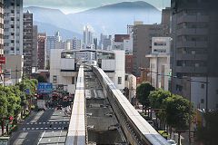 
Along the monorail to Kikugaoka, Kitakyushu, October 2017