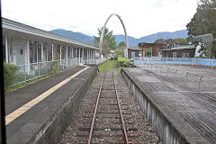 Yunomae Station on the Kumagawa Railway, October 2017