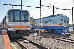 
Kumamoto Electric Railway units '201', '01-35' and '6231', October 2017