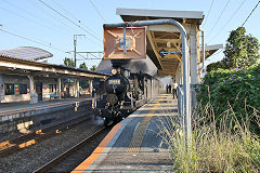 
That' better - SL Hitoyoshi '58654' at Ogawa, Kumamoto, September 2017 