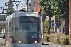 Tram '801' at Kumamoto, October 2017