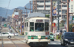 
Tram '1353' at Kumamoto, October 2017