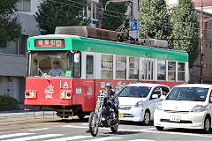 Tram '8503' at Kumamoto, October 2017