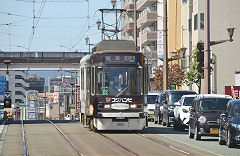 Tram '9203' at Kumamoto, October 2017