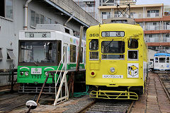 
Nagasaki trams '363' and '1701', October 2017