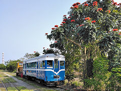 
'538 Victory' railcar built by Hitachi in 1949, rebuilt by TSC in 1954 at Wu shu lin, February 2020